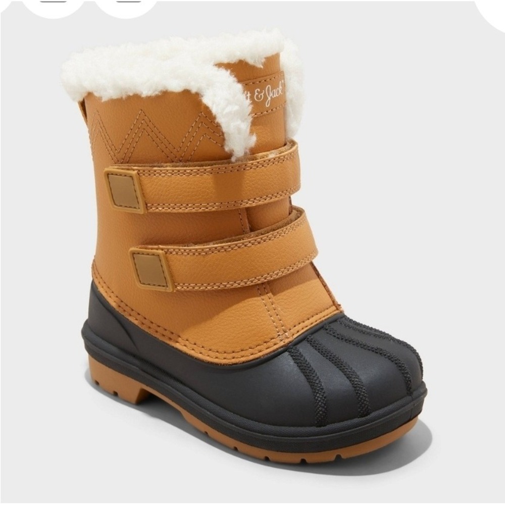 Cat & Jack Kids Winter Boots Tan Black